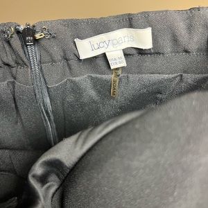 Tuxedo style strapless jumpsuit